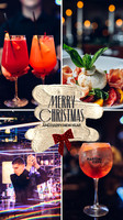 Gold Red Beige Vintage Christmas Photo Collage Animated Instagram Post (Your Story)